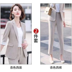 950₱ [Hot sales] Stylish 3-Colors formal attire for women formal attire for women  professional clothes  business suit for women  teachers outfit for women corporate attire for women  thin blazer  smart casual attire for woman plus s