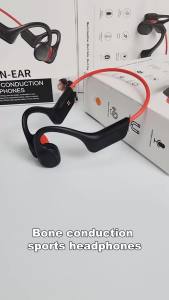 Bone Conduction Headphones Open Ear Bluetooth 5.3 Headphones Bone Conduction Earbuds with Mic IPX7 Waterproof Sports Earphones for Running Swimming Cycling Hiking Gym