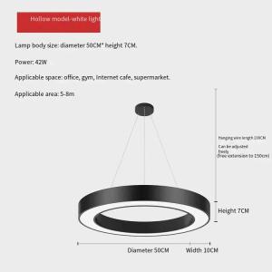 Nordic Chandelier Office Round Artistic Light Creativity Fixtures Cafe Conference Room Pendant Lamp
