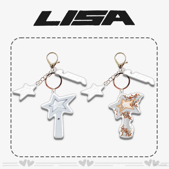 yf-blackpink-lisa-acrylic-keychain-support-stick-pendant-bags