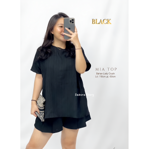 Sakura Glory - MIA TOP LADY CRUSH PREMIUM UKURAN ALLSIZE FIT TO XXL / ATASAN / BLOUSE / WANITA / DEWASA / DISTRO / IMPORT / COD / DISKON / GRATIS ONGKIR / MURAH