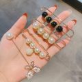 Pearl Brooch Clip Pants Jeans Skirt Brooches Adjustable Buckle Pants Waist Pin 5.5cm/7.5cm. 
