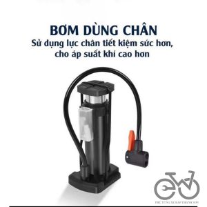 Bơm ĐẠP CHÂN MINI dùng cho bơm lốp xe đạp bơm lốp xe máy