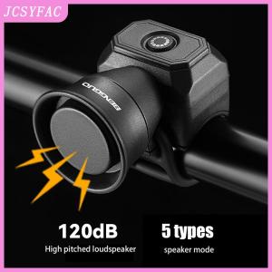 JCSYFAC  Bicycle Electric Bell Bike USB Charging Horn Mountain Bike Warning Safety Ring Waterproof Bell Cycling Accessories
