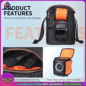 Vodool Waterproof Storage Bags Large Capacity Portable Bluetooth-compatible Speaker Storage Bag with Adjustable Strap Accessories for PartyBox Encore Essential