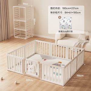 Safety Playpen For Baby Fence Baby Fence Play Pen Kids Playground Playpen Fence Game Center Barrier Climbing Mat for Indoor Small Apartments for Children
