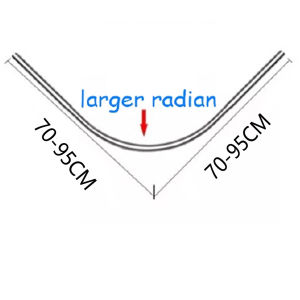 L-shaped Adjustable Stainless Steel Shower Curtain Rod Extendable Curved Shower Curtain Poles