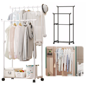 [Uehomeie]ชั้นวางเสื้อผ้าชั้นวางเสื้อผ้าโรลเสื้อผ้าเสื้อผ้าแบบพกพาเสื้อผ้าจัดเสื้อผ้าแขวนชั้นวางสำหรับห้องนั่งเล่นห้องนอน