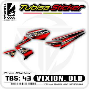 Sticker Striping Variasi Vixion Lama/Old - Stiker Striping Variasi Motor Vixion Lama/Old. TBS.43