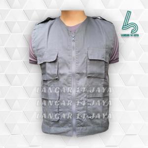COD ROMPI TACTICAL AUTDOOR MULTIFUNGSI ROMPI CARGO BANYAK SAKU / VEST / TACTICAL / RIPSTOP / GUNUNG / OUTDOOR / 511/  CUSTUM ABU