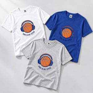 Mens Plus Size Basketball Headphones Graphic Quick Dry Sports T-Shirt Oversized Crew Neck OM285