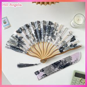 [Hill Angelia] Trung Quốc Nhật Bản phong cách quạt lụa gấp Quạt đám cưới fan hâm mộ nghệ thuật Quà Tặng khiêu vũ tay fan hâm mộ cổ điển tre gấp tay cầm hoa fan hâm mộ
