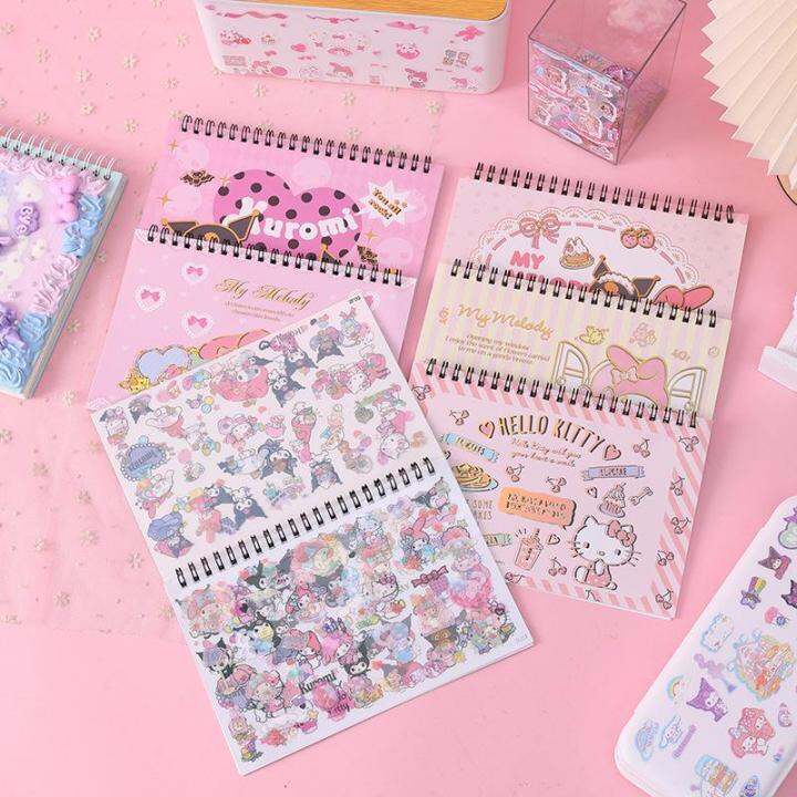 Cute Sanrio Stickers Kuromi Girl Journal DIY Decorative Material Coil ...