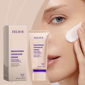 EELHOE Concealer Cream Facial Foundation Cover Spots Pimples Dark Circles Foundation Base Brighten Moisturizing Cosmetic Makeup Woman Concealer Cream Modify Skin Tone Cover Acne Spots Dark Circles Lasting Waterproof Professional Moisturizing Foundation