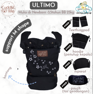 CUDDLEME Gendongan bayi SSC Hipseat ULTIMO cuddle me newborn baby carier M shape bisa hadap depan