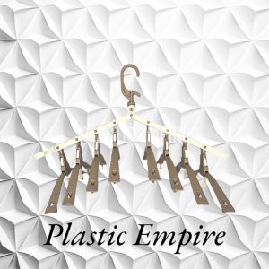 Folding 9in1 Multi-Functional Clothes Rack With Rotating Hook Travel Portable Clothes Hanger Easy to Carry Dryer Hanger