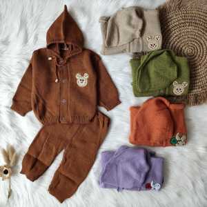 Setelan Sweater Rajut Bayi Usia 0-6 Bulan