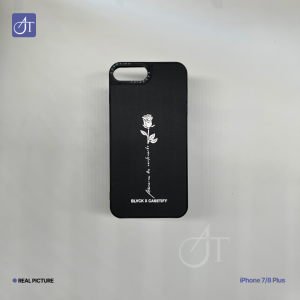 Case iPhone Rose Black 3d Ringan slim 14 12 Pro Max 13 11 Mini 8 Plus Xr X/Xs