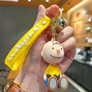 Snoopy Charlie Cartoon Keychain Cute Epoxy Doll Backpack Pendant Holiday Gift
