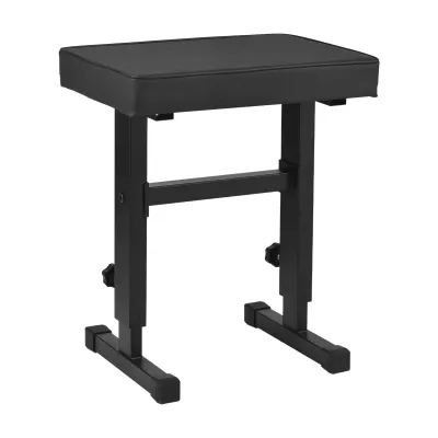 ammoon Piano Bench Adjustable Stool 4-Gear Adjustable Height with Comfortable Padded Cushion for Musicians Student Home School Stage Music Keyboard Bench Seat Stable H-Frame Structure Non-Slip Rubber Feet Piano Stool Chair