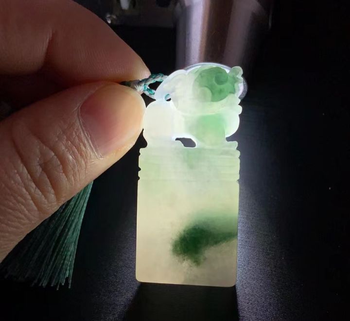 Yang Yujia Myanmar Natural A Goods Jade Waxy Ice Species Piaohua ...