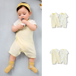 balabala Newborn Romper Bodysuit Cotton Sleepwear Summer Boys Girls