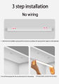 ookila Wireless motion sensing LED night light | USB charging | built-in magnet bracket can be easily removed | cabinet light two color temperature options Magnetic chandelier ceiling lamp. 