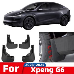 For Xpeng G6 2023~2025 Car Front Rear Wheel Mudguard Waterproof Splash Guards Fender Soft Mud Flap External Decorate Accessories