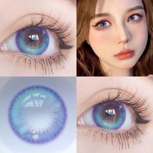 softlens cosplay warna biru normal