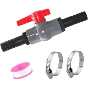 High Pressure PVC Ball Valves 40mm Internal Thread 32mm Barbed Adapter for Agricultural Irrigation
