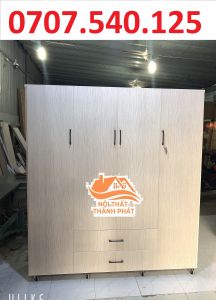 [Freeship HCM] Tủ áo 4 cánh mở cao 1m8 ngang 1m45 sâu 47cm và cao 1m8 ngang 1m65 sâu 47cm
