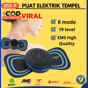TaffOmicron Alat Pijat Elektrik Viral Tempel EMS Terapi Leher Massager