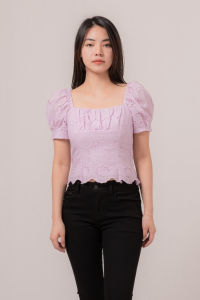 RIMINI - Atasan Cewe Crop Top Dinner Sabrina Korean Style S-XL - Serra Top 524821