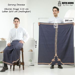 Sarung Batik Rayon / Goyor Premium | Rayon Print Dewasa | Seragam | Warna