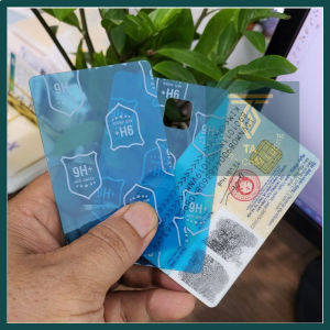 Miếng dán căn cước công dân CCCD/Miếng dán bằng lái xe BLX tấm dán cường lực dẻo nano 9h+