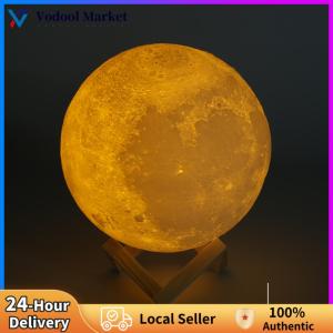 【Vodool】 110V-220V Bedroom Closet Moon Lamp LED Night Lights USB Wardrobe Desktop Bedroom Touch Sensor for College Dormitory