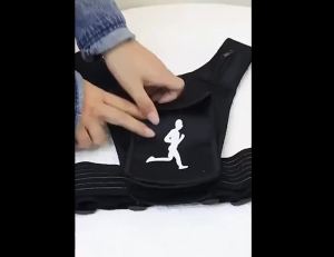 Buzesty Adjustable Hydration Running Vest Phone Holder Breathable Reflective Vest with Chest Phone Holder Multi Pockets Mens Running Vest