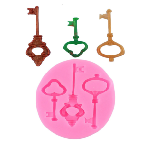 Easy Release Mold Retro Key Design Silicone Mold For Creating Custom Keychains And Artistic Resin Crafts