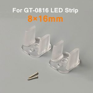 50PCS LED Strip Clips Connector for Fixing 2835 Neon Light 6*12mm 8*16mm Plastic Buckle Flexible Rib