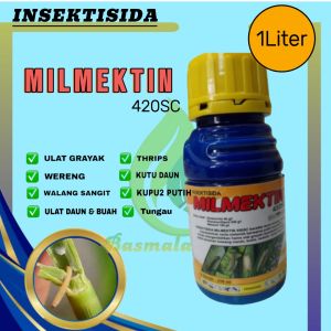 MILMEKTIN 1LITER INSEKTISIDA  OBAT HAMA PENGGEREK BATANG TANAMAN/EMAMEKTIN/METOMIL/PUPUK/3bahanaktif
