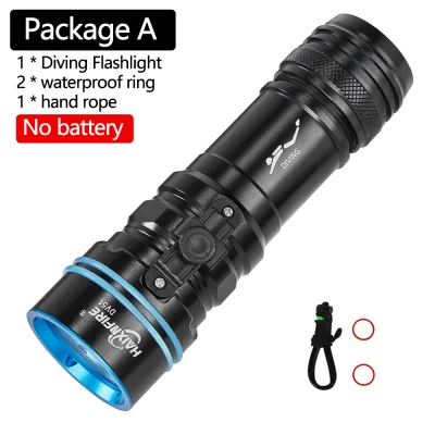 HaixnFire DV51 Diving Flashlight XHP70 5000 lumens High Brightness Spotlight LED Underwater Waterproof Flashlight / COD