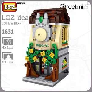 LOZ MINI Street Nano Diamond Creative Brick Restaurant Building Block No.1631 481pcs Toys Bricks Christmas Gift
