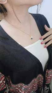 Kalung Wanita CL FlowerTitanium Anti Karat dan Tahan Lama Premium Quality KS036