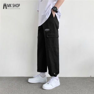 Cargo Pants Men Multi Pocket Fashionable Loose Long Pant men Sport Straight pants men seluar Kargo Lelaki (635)