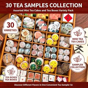 40种小饼茶中国茶随意组合China Tea绿茶红茶乌龙茶普洱茶独立包装Green Tea Black Tea Oolong Puer Bag现货秒发