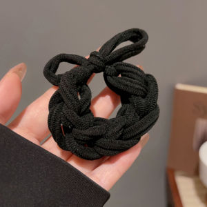 Dopamine tóc đuôi ngựa cao dây buộc tóc màu bện dây buộc tóc dây buộc tóc nữ tính khí dây buộc tóc cao su độ co giãn cao bền