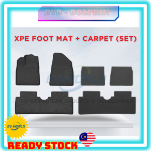 [B122 READY STOCK] BYD Dolphin XPE Double Layer Interior Carpet Foot Mat Car Floor Mat and Carpet (Right Hand Drive)