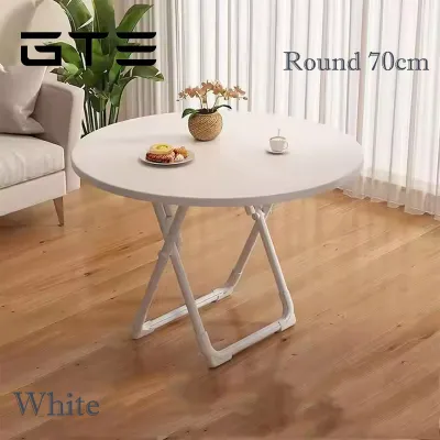 GTE 70cm/80cm Household Simple Small Folding Table Portable Small Stall Round and Square Table - Fulfilled by GTE SHOP