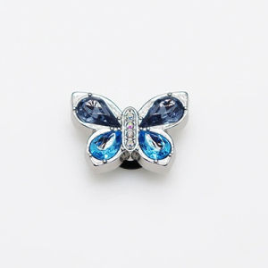 โลหะ jibbitz cross charms หัวเข็มขัดรองเท้าอุปกรณ์เสริมโลหะผีเสื้อที่สวยงามแฟชั่นตกแต่งหัวเข็มขัดอุปกรณ์เสริมรองเท้าตัวติดรองเท้า  จิ๊บบิท