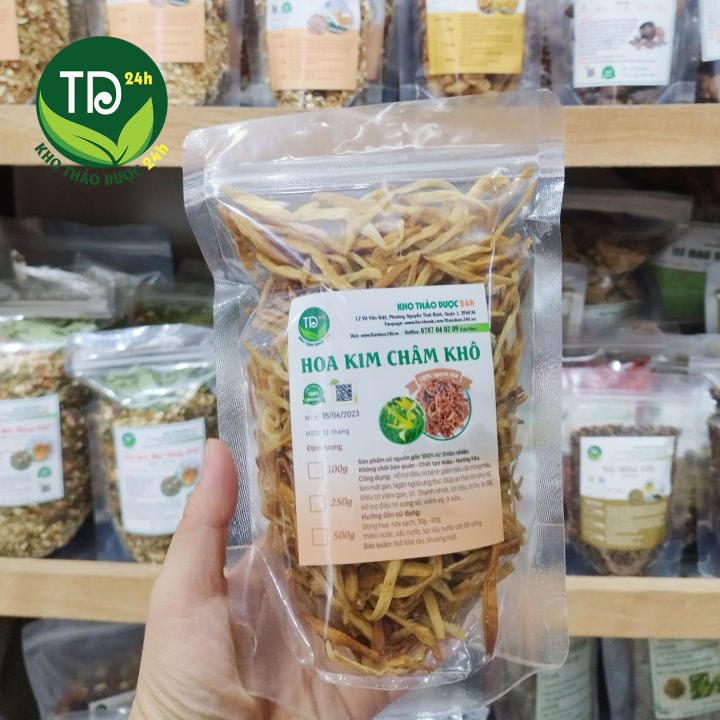 [500 gr] Hoa kim châm khô sấy khô Đà Lạt, giúp tăng tiểu cầu trong máu ...